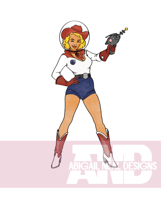 Cosmic Cowgirl!- PNG