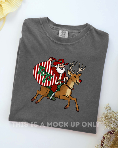 Cowboy Santa- PNG