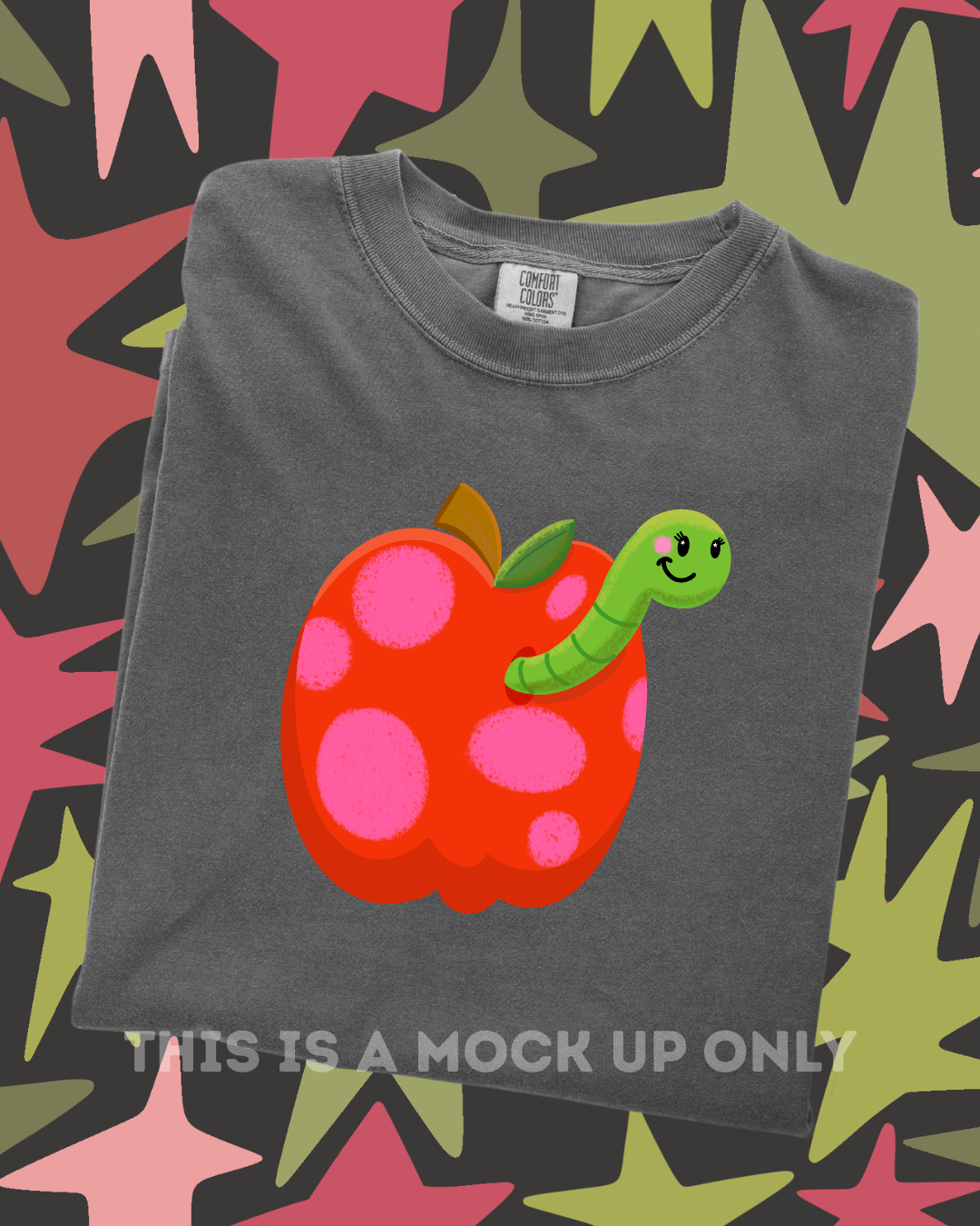Worm in an Apple! - PNG