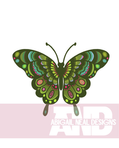 Mosaic Butterfly! - PNG