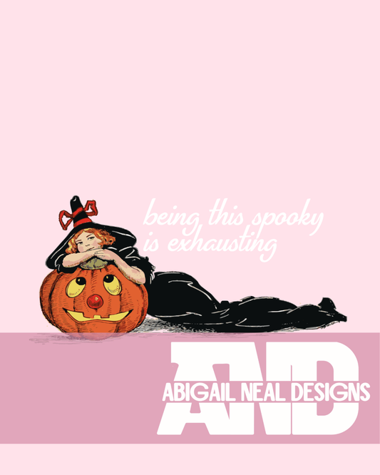 Being this spooky is exhausting! - PNG