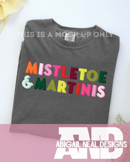 MARTINIS & MISTLETOE- PNG