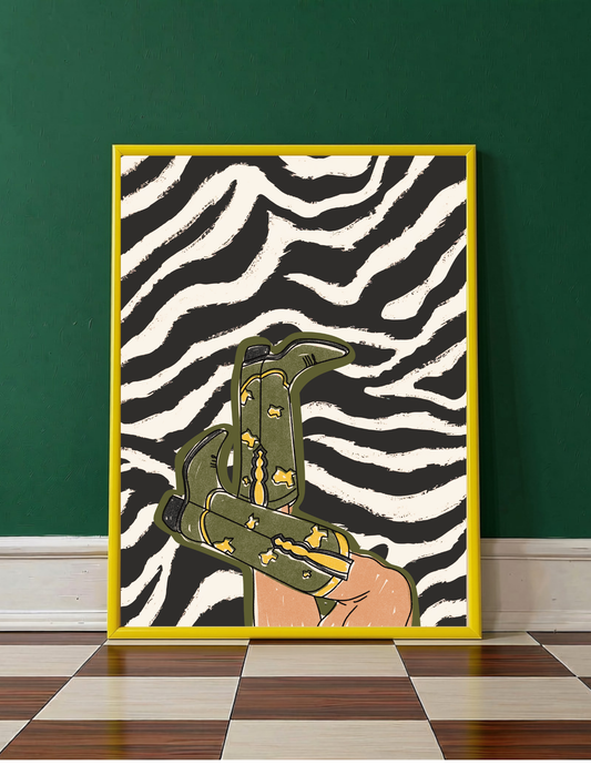 Go Green & Yellow! - Art Print