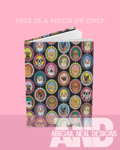 Whimsical Dog Portraits - Seamless Pattern