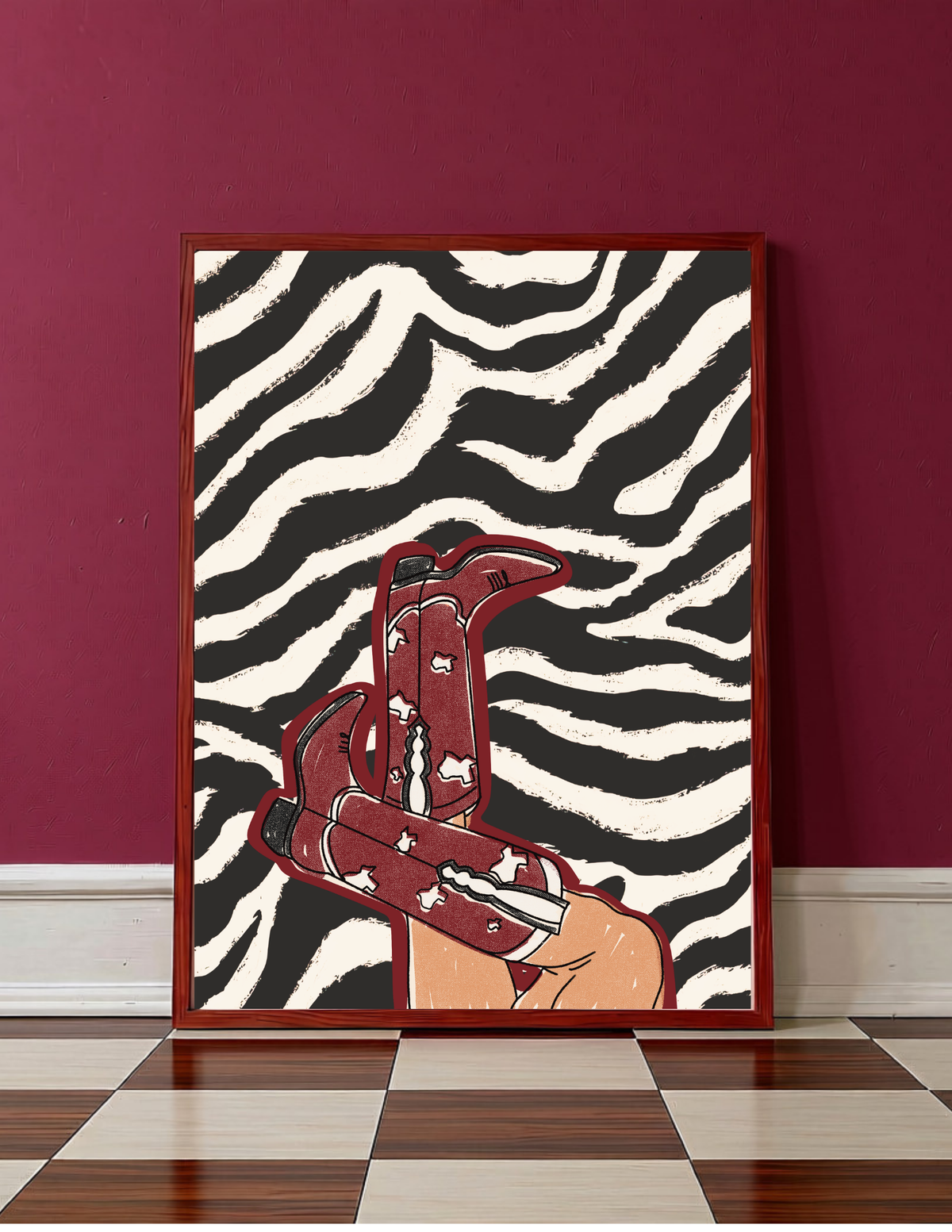 Go Maroon & White! - Art Print