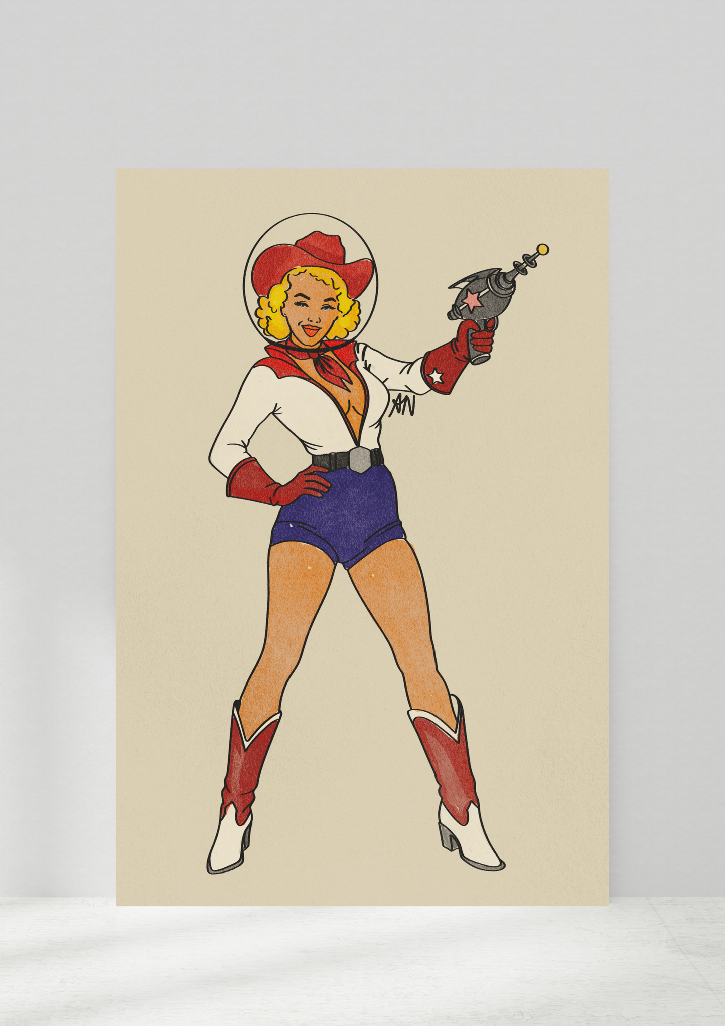 Bonnie Blaze - Cosmic Cowgirl Print