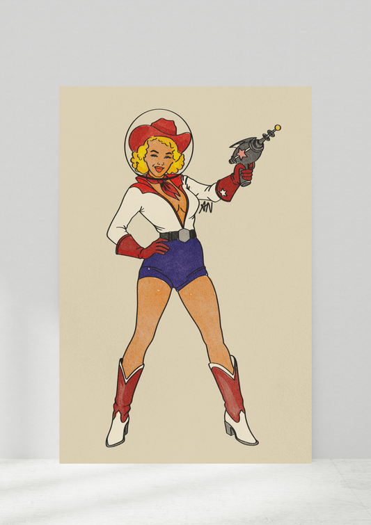Bonnie Blaze - Cosmic Cowgirl Print