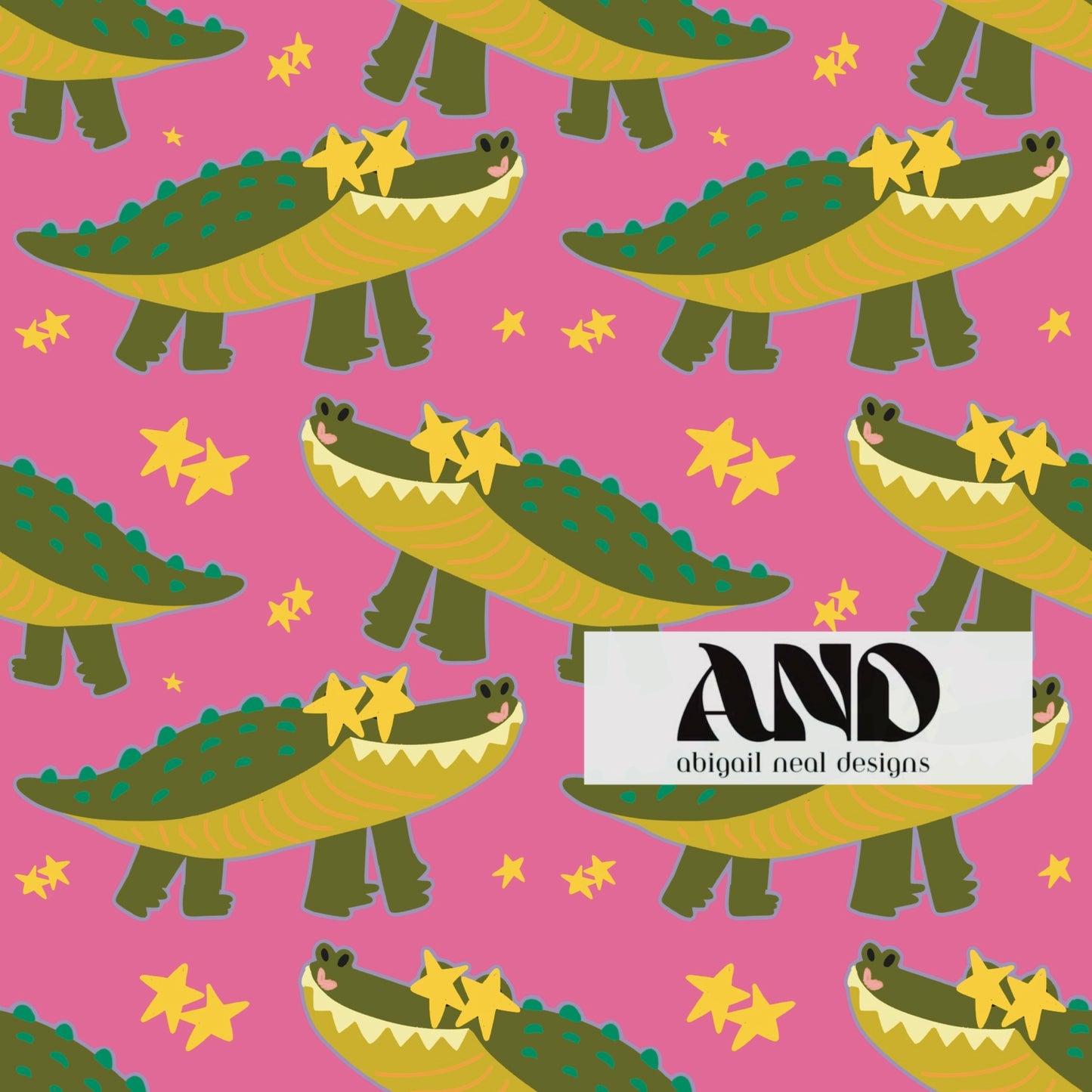 Glitzy Gator - Seamless Design