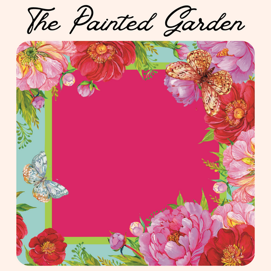 "The Painted Garden" - Mahjong Mat